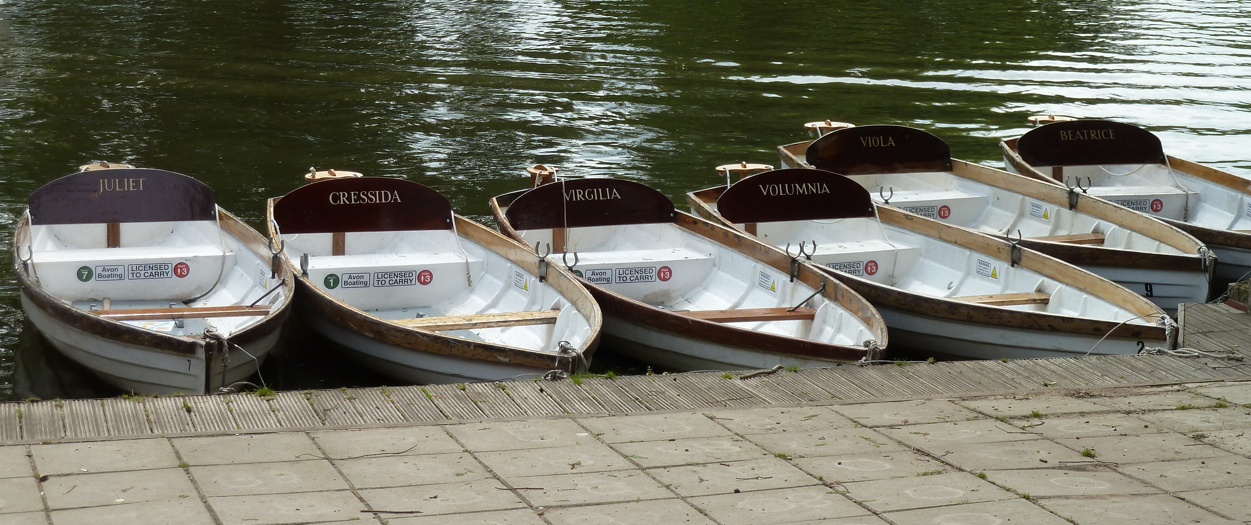 Barche sul fiume Avon